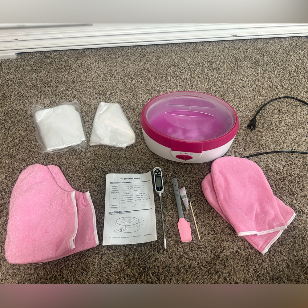 Pink Paraffin Wax Warmer Kit